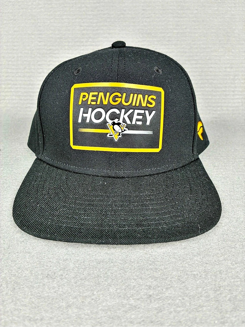 Fanatics NHL Pit. Penguins Hockey Authentic Pro Black & Yellow Snapback Hat